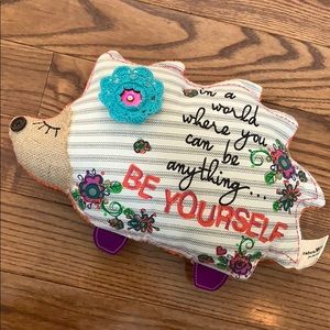 Natural Life Hedgehog Pillow